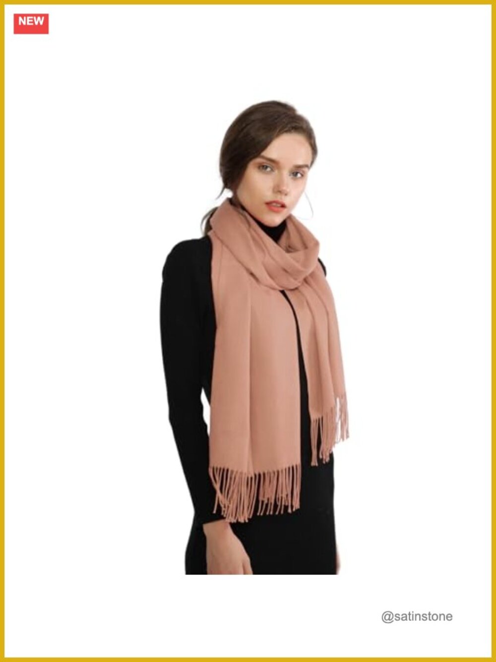 Fringe Shawl Wrap Pashmina Scarf Wedding Evening Oversized 75x27